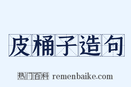 皮桶子造句是什么意思的图片